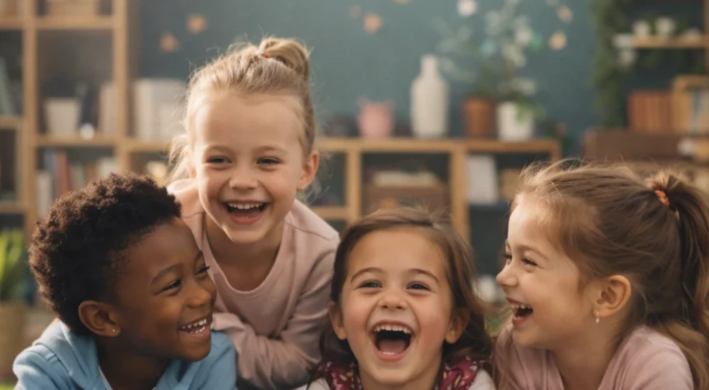 Çocuklar gülerken İngilizce dersinde_pilmedya