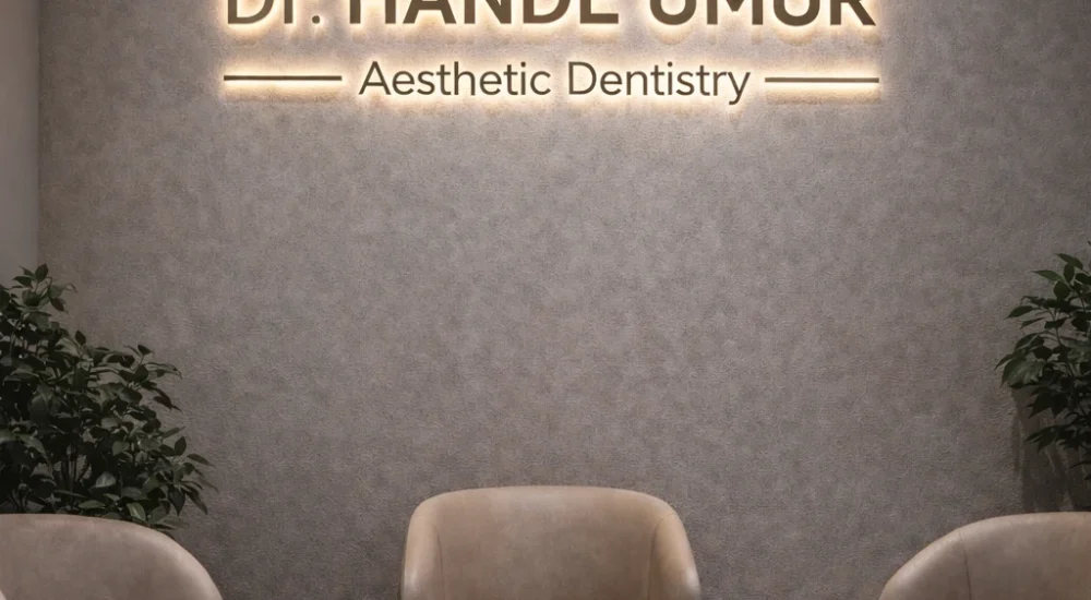 Dr. Hande Umur diş kliniği bekleme alanı_pilmedya