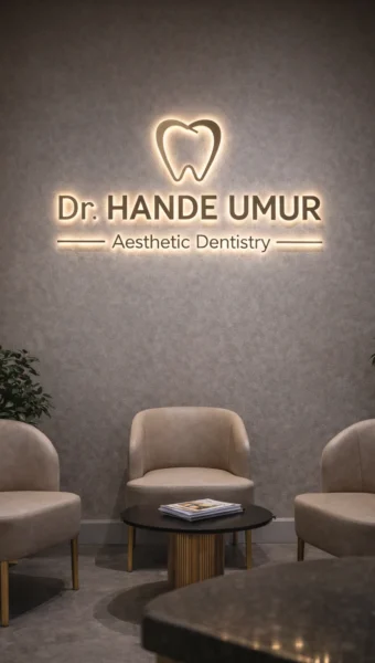 Dr. Hande Umur diş kliniği bekleme alanı_pilmedya