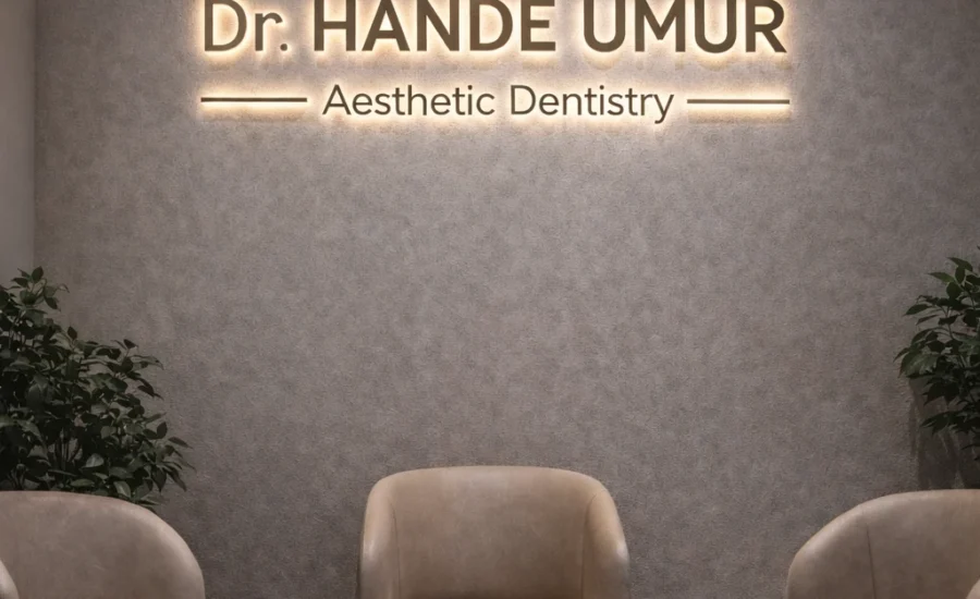 Dr. Hande Umur diş kliniği bekleme alanı_pilmedya
