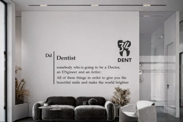 Modern dental office waiting area_pilmedya