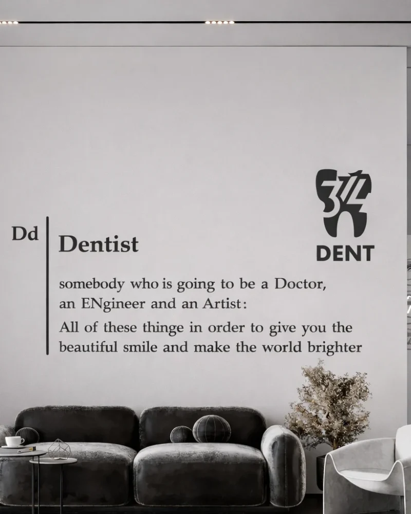 Modern dental office waiting area_pilmedya