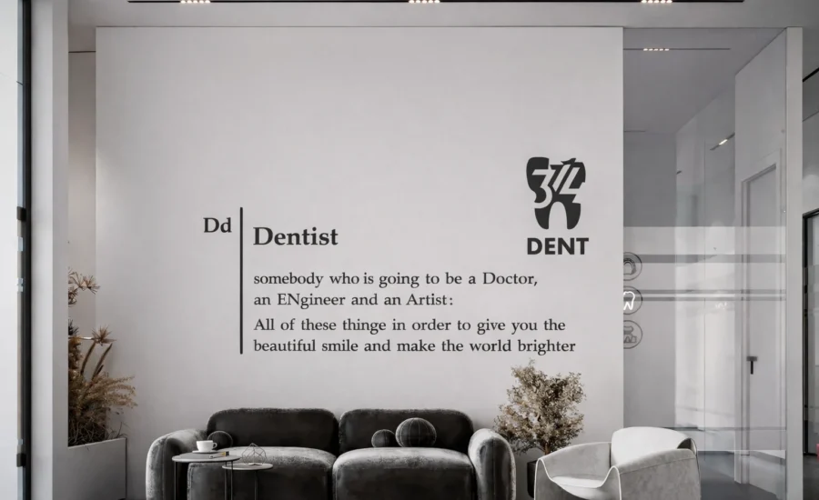 Modern dental office waiting area_pilmedya