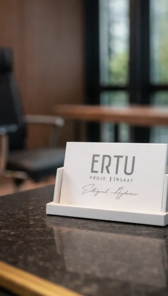 Ofis iç mekanında iş kartı düzeni_pilmedya