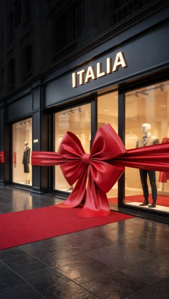 Şık bir İtalya butik vitrini_pilmedya