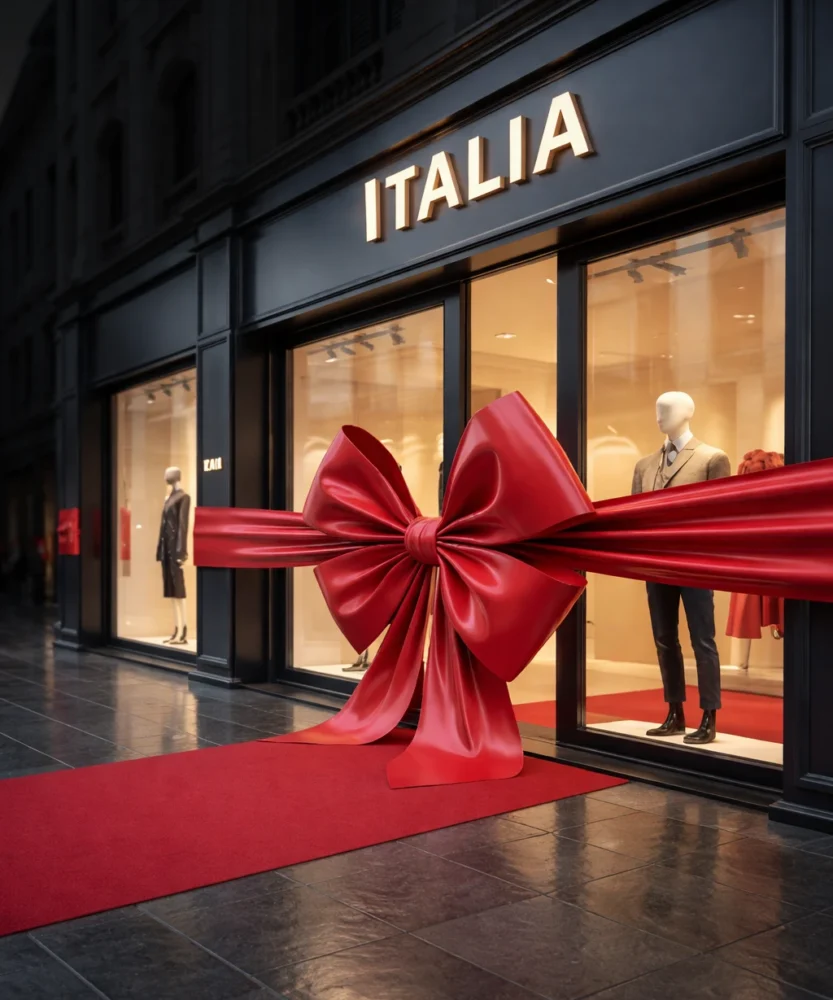 Şık bir İtalya butik vitrini_pilmedya