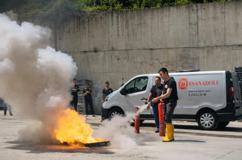Yangın tatbikatı ve güvenlik eğitimi_pilmedya